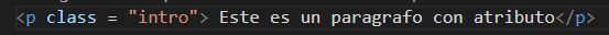 Ejemplo de paragrafo con un atributo en JavaScript